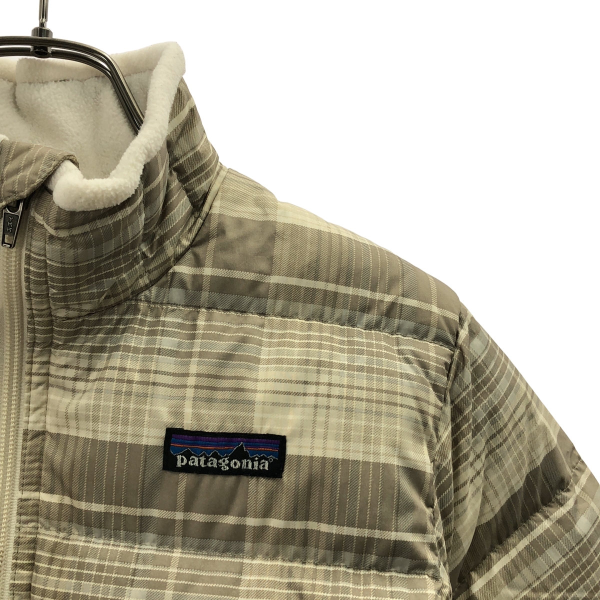 Patagonia / パタゴニア | kids / チェック ダウンジャケット | S(8) | レディース