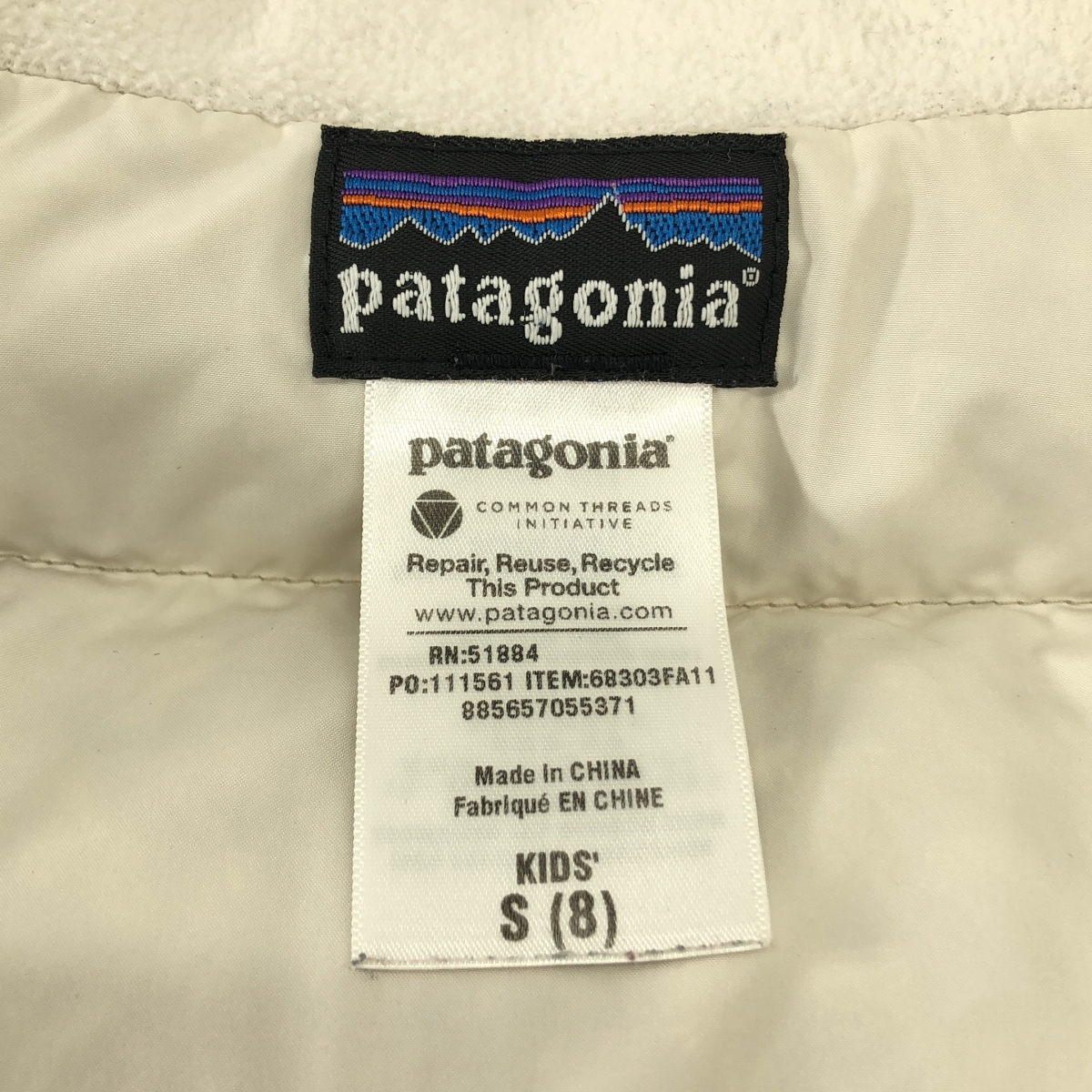 Patagonia / パタゴニア | kids / チェック ダウンジャケット | S(8) | レディース