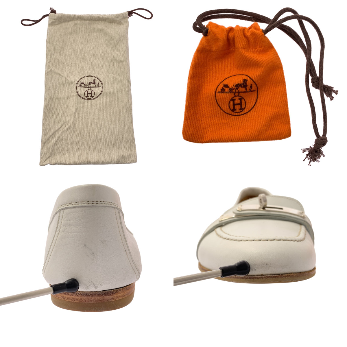 HERMES / エルメス | ケリー レザー ローファー | 37 | レディース