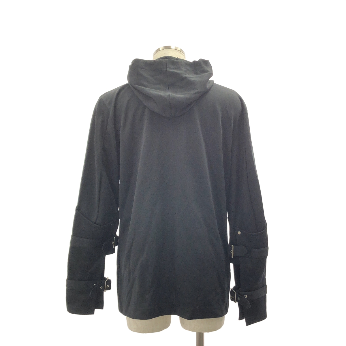 COMME des GARCONS HOMME PLUS / コムデギャルソンオムプリュス | 2016AW | ポリエステル 甲冑 アジャスタースリーブ プルオーバー フーディ | L | メンズ