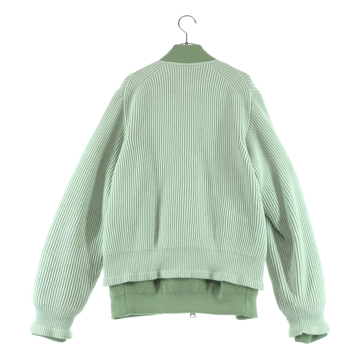 sacai / サカイ | 2024AW | Nylon Twill×Knit Cardigan ナイロンツイル ニット ドッキング ボンバージャケット | 2 | メンズ