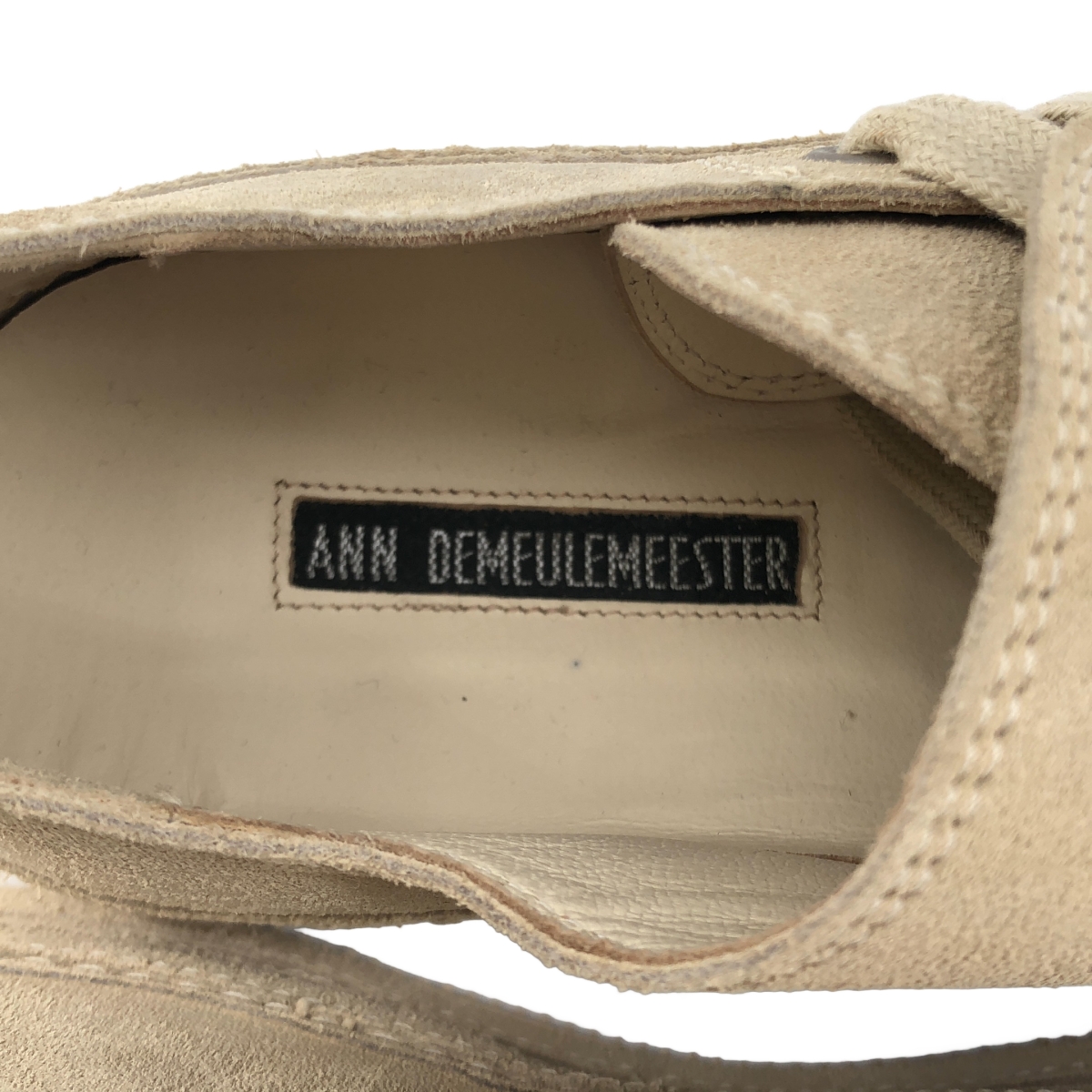 ANN DEMEULEMEESTER / アンドゥムルメステール | スエードレザー レースアップ スニーカー | 36 1/2 | レディース