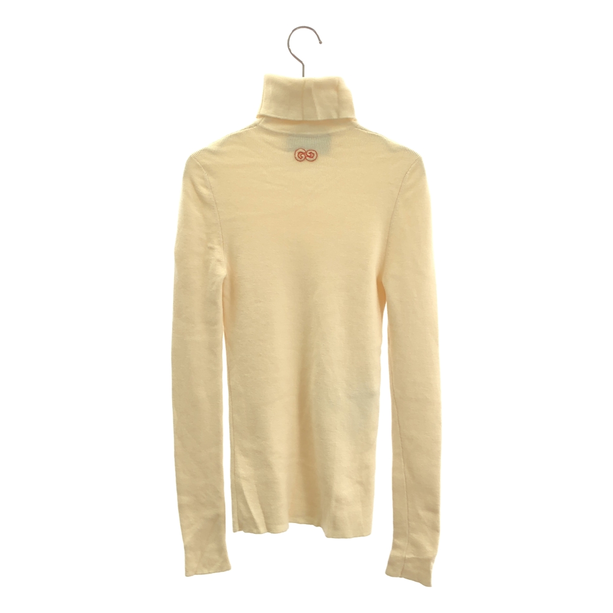 GUCCI / グッチ | ファインウール GGロゴパッチ タートルネックニット | L | レディース