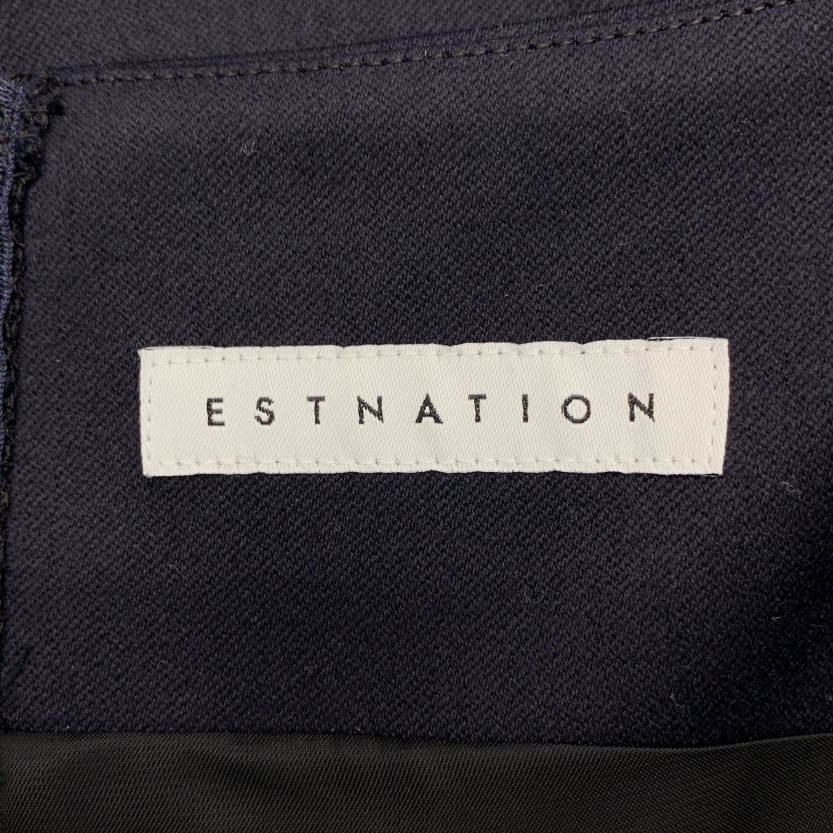 ESTNATION / エストネーション | ベルテッド キーネック ドレス ワンピース / 裏地付き | 36 | レディース