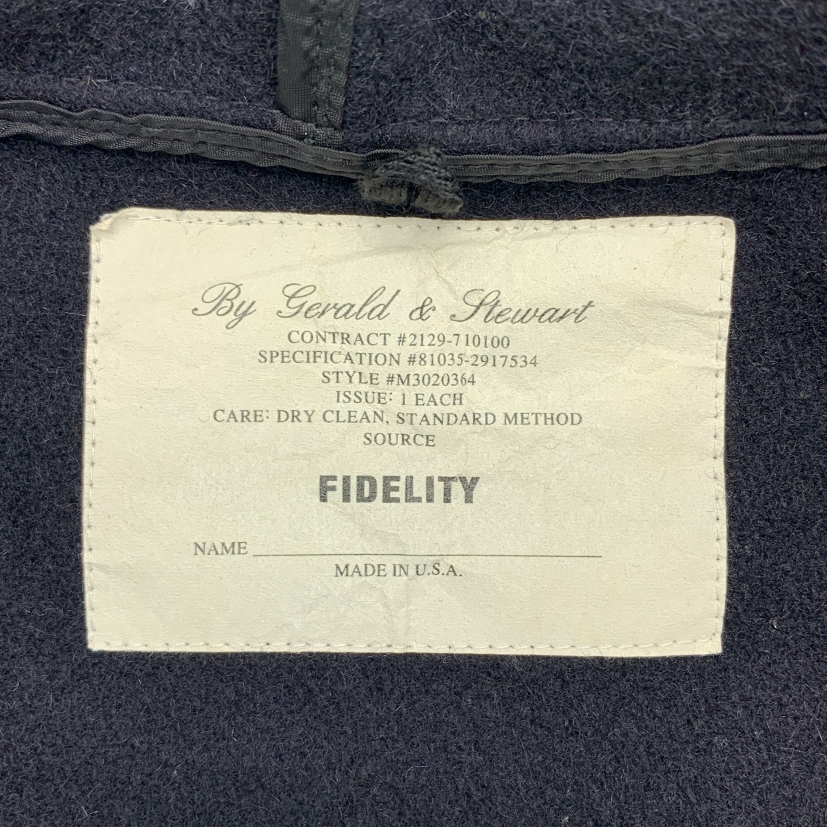 FIDELITY / フィデリティ | ウール 金ボタン ポンチョ ジャケット フーディ |