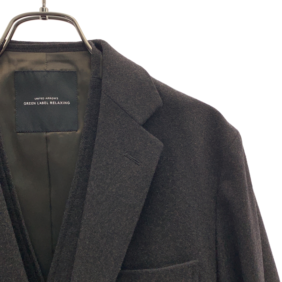 UNITED ARROWS green label relaxing / ユナイテッド アローズ グリーン レーベル リラクシング | セットアップ 3ピース / ウール 2B テーラードジャケット 総裏地 / ジレ ベスト / ドローストリング パンツ | S | メンズ