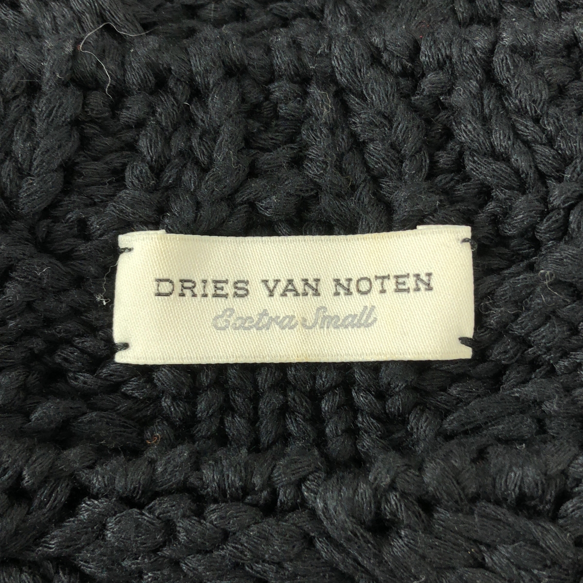 DRIES VAN NOTEN / ドリスヴァンノッテン | オーバーサイズ ケーブル ニット ベスト | XS | レディース