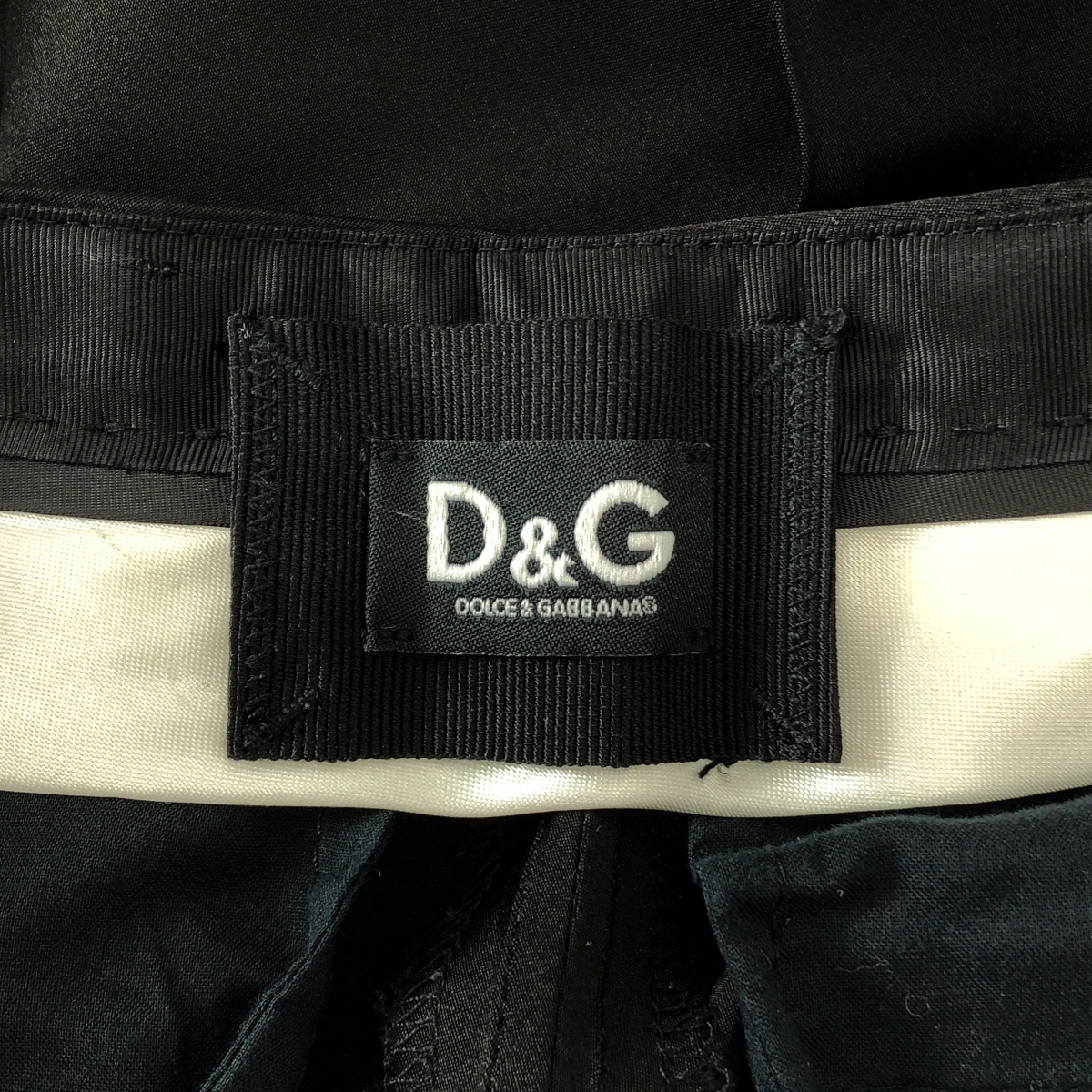 DOLCE＆GABBANA / ドルチェ＆ガッバーナドルガバ | シルク サテン サイドライン テーパードパンツ | 36 | レディース