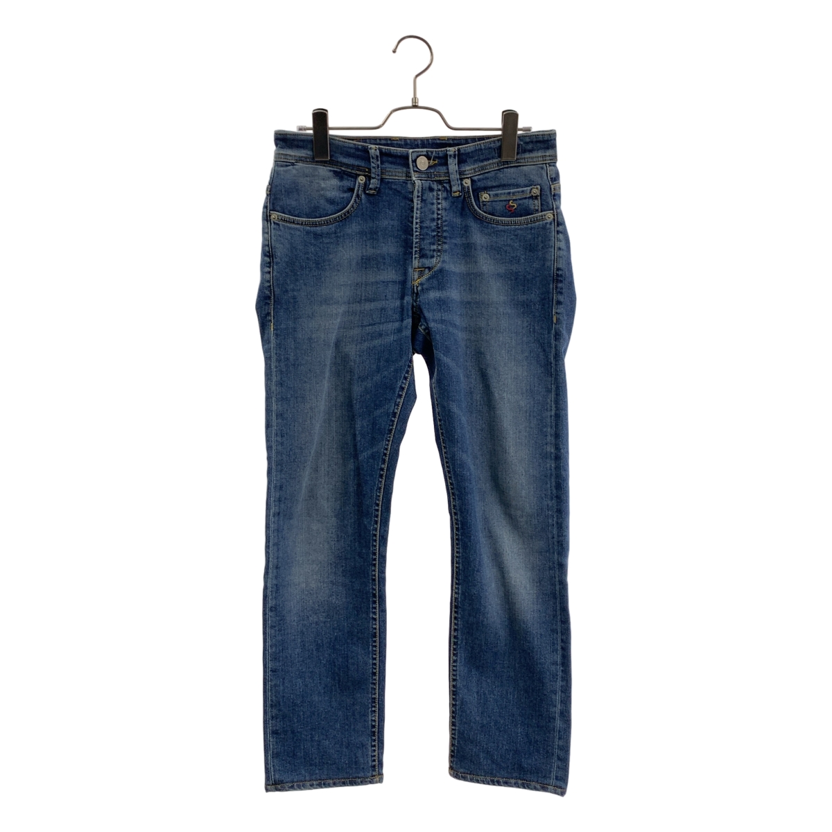 SIVIGLIA / シビリア | REGULAR FIT / DENIM Core / ロゴレザーパッチ デニムパンツ | 28 | メンズ