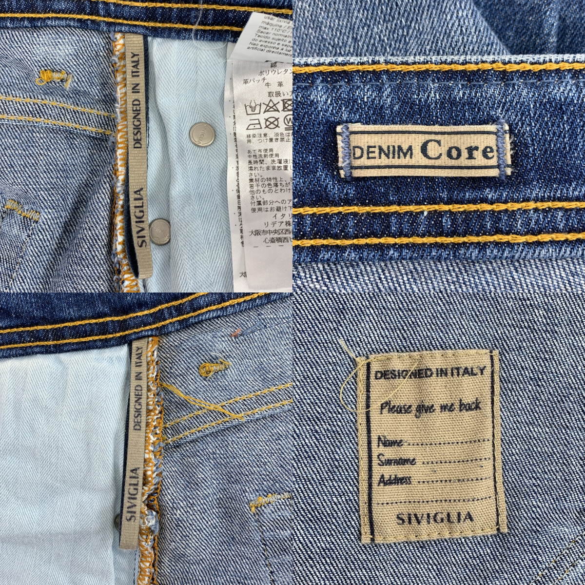 SIVIGLIA / シビリア | REGULAR FIT / DENIM Core / ロゴレザーパッチ デニムパンツ | 28 | メンズ