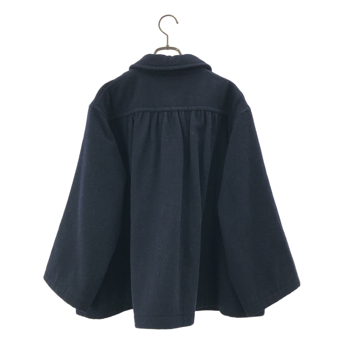DANTON / ダントン | SINGLE WOOL PILE GATHERED SHORT COAT / ウール ショートコート | 36 | レディース
