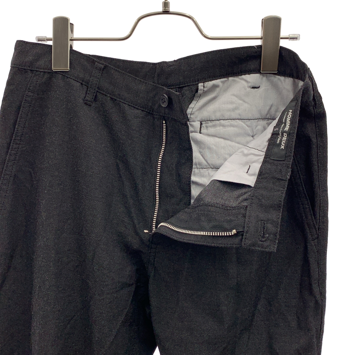 COMME des GARCONS HOMME DEUX / コムデギャルソンオムドゥ | 2015SS | ウール ポリエステル 製品染め ストレートパンツ | S | メンズ
