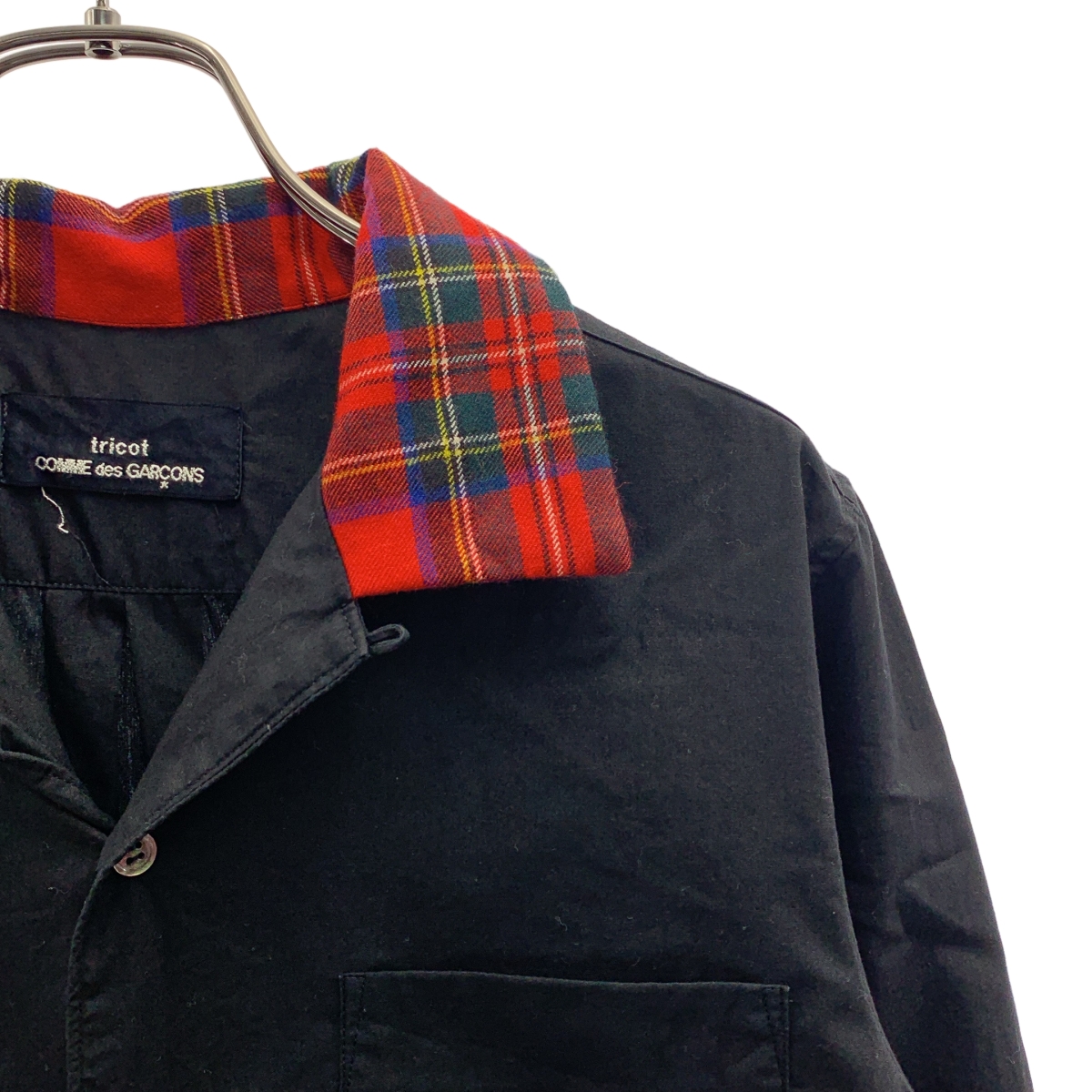 tricot COMME des GARCONS / トリココムデギャルソン | 1994SS | タータンチェック オープンカラー シャツ ブラウス |