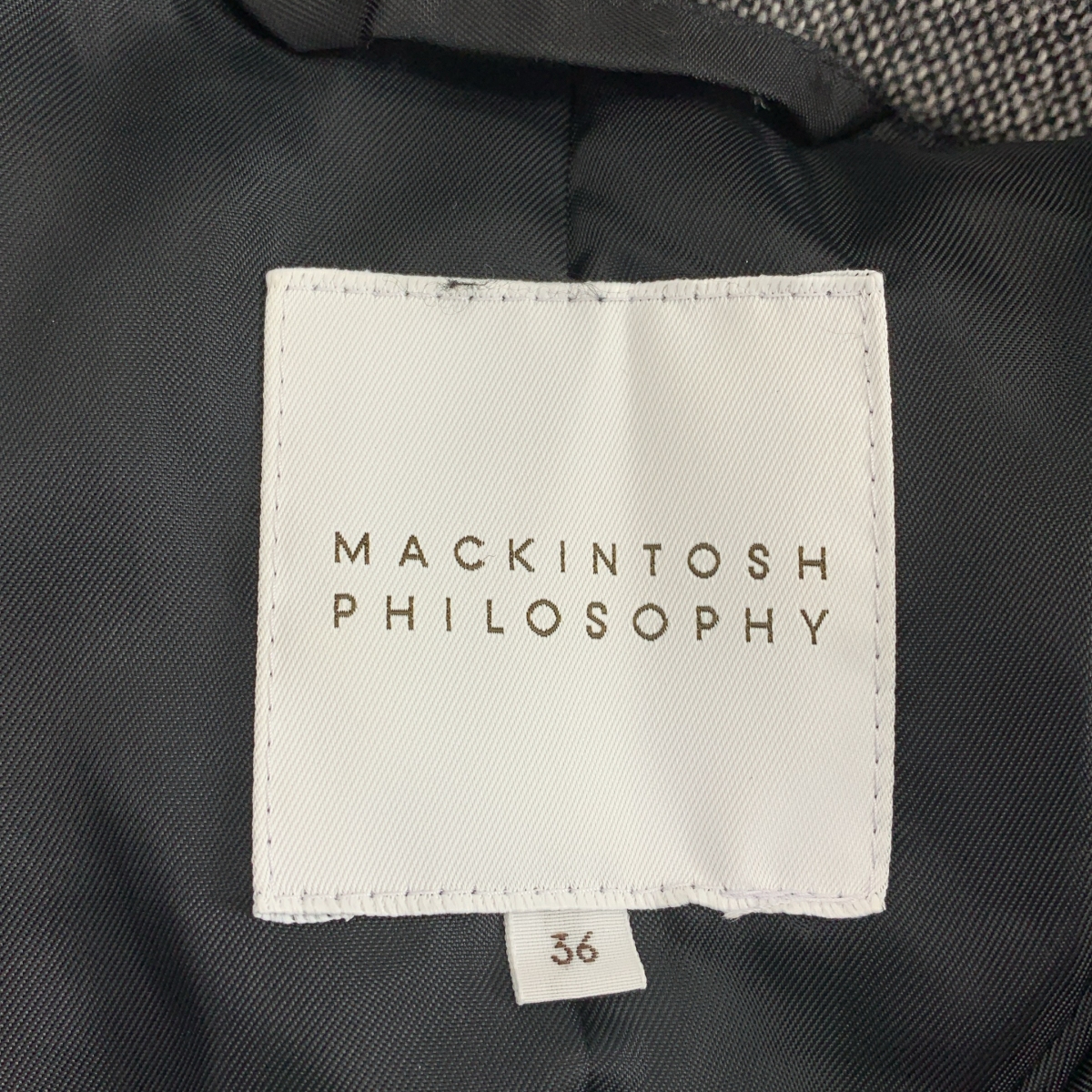 MACKINTOSH PHILOSOPHY / マッキントッシュフィロソフィー | ダブルブレスト ロゴボタン ダウンコート / ファー着脱可 | 36 | レディース