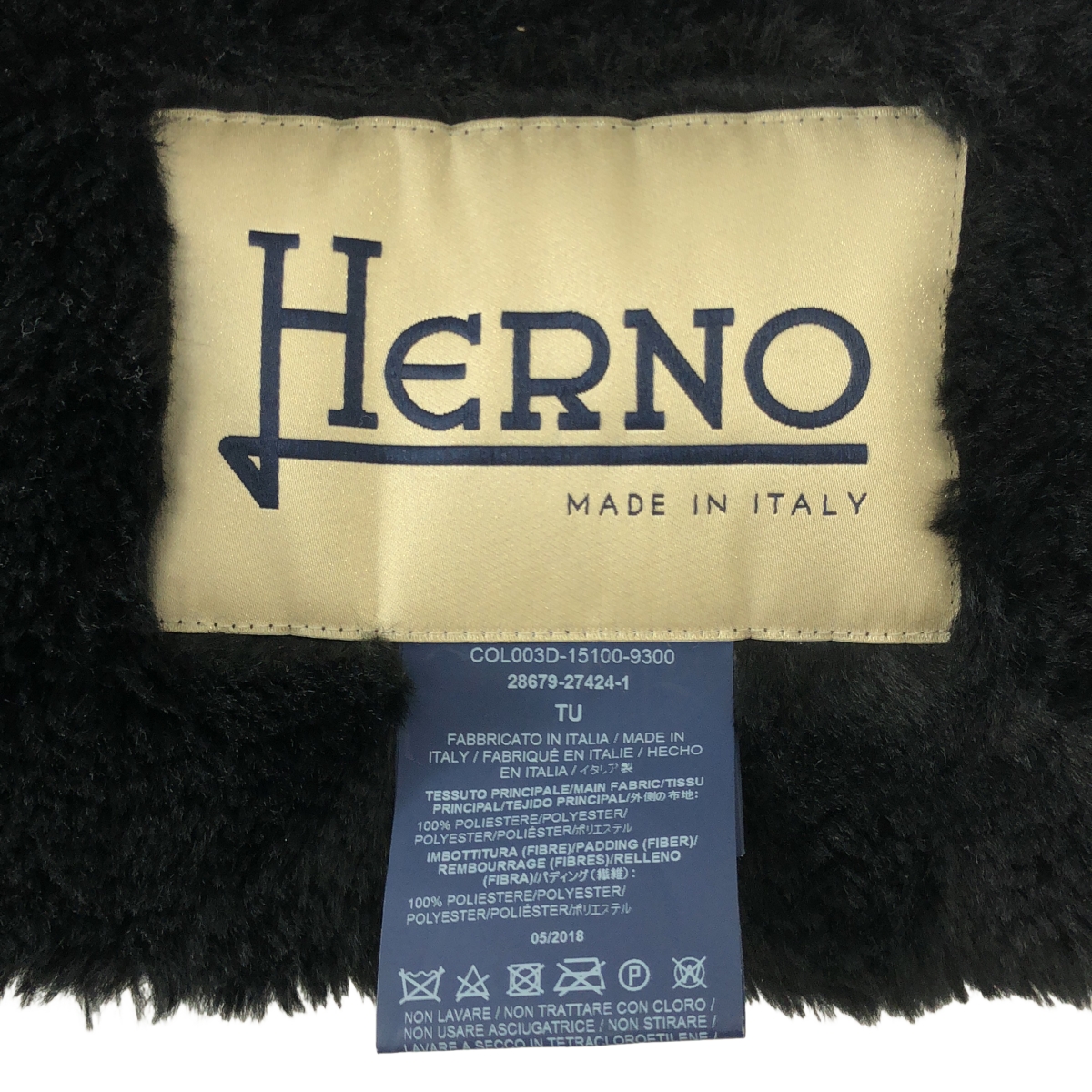 HERNO / ヘルノ | ポリエステル ファー ショール ティペット | TU | その他