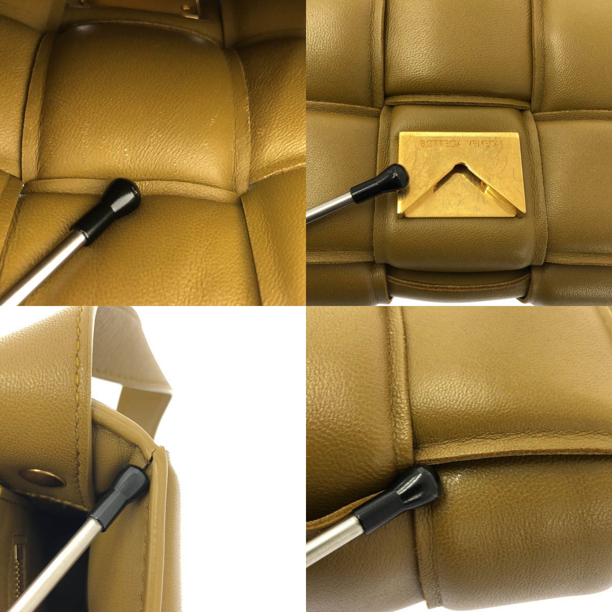 BOTTEGA VENETA / ボッテガヴェネタ | マキシイントレチャート パデットカセット レザー ショルダーバッグ |