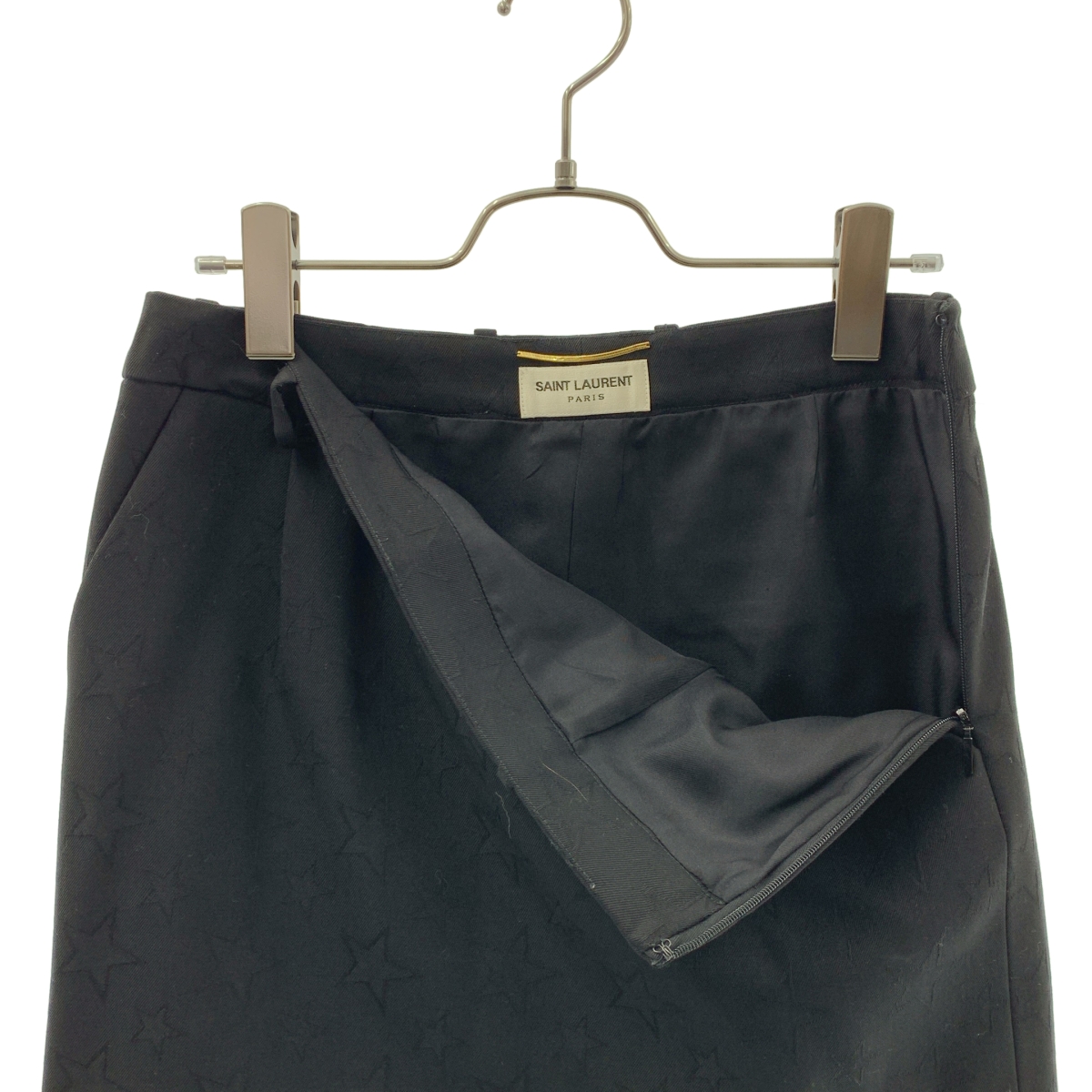 SAINT LAURENT PARIS / サンローランパリ | ウール スター タイトスカート | 36 | レディース
