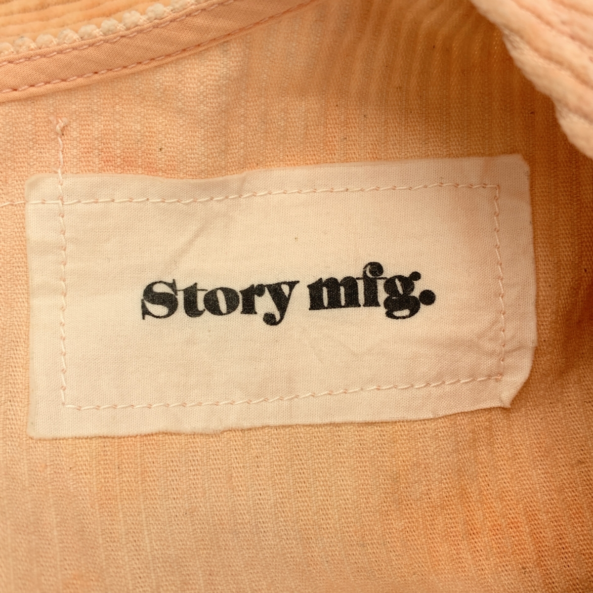STORY mfg. / ストーリーエムエフジー | タイダイ染め フリル コーデュロイワンピース | XS | レディース