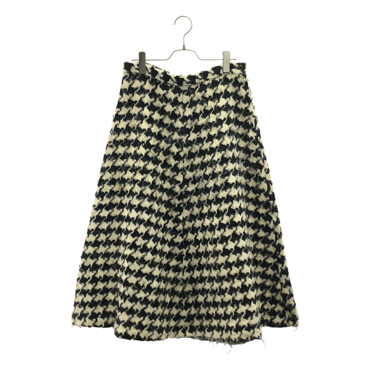 COMME des GARCONS COMME des GARCONS / コムコム | 千鳥格子 モヘア混 フレア ロングスカート | M | レディース