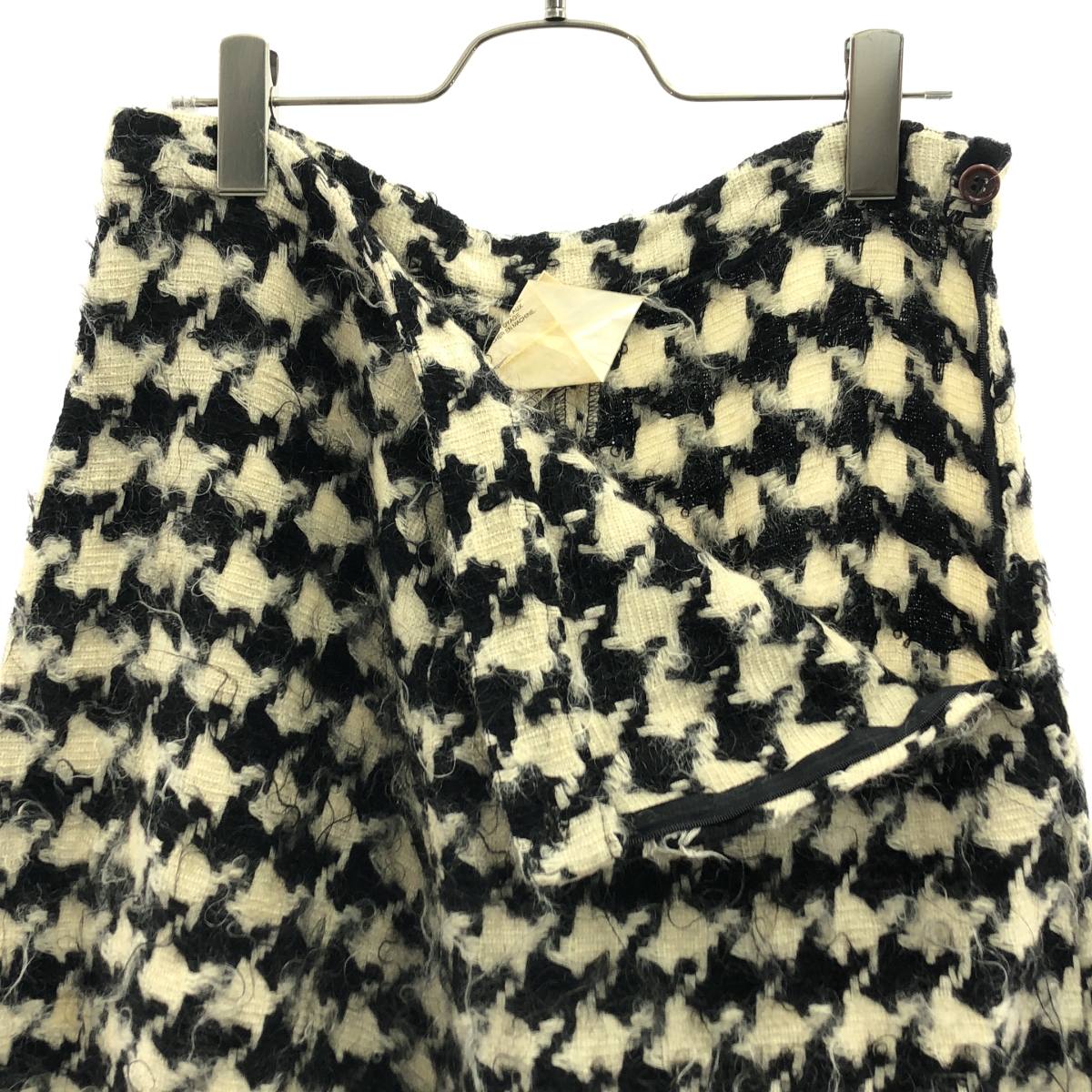 COMME des GARCONS COMME des GARCONS / コムコム | 千鳥格子 モヘア混 フレア ロングスカート | M | レディース