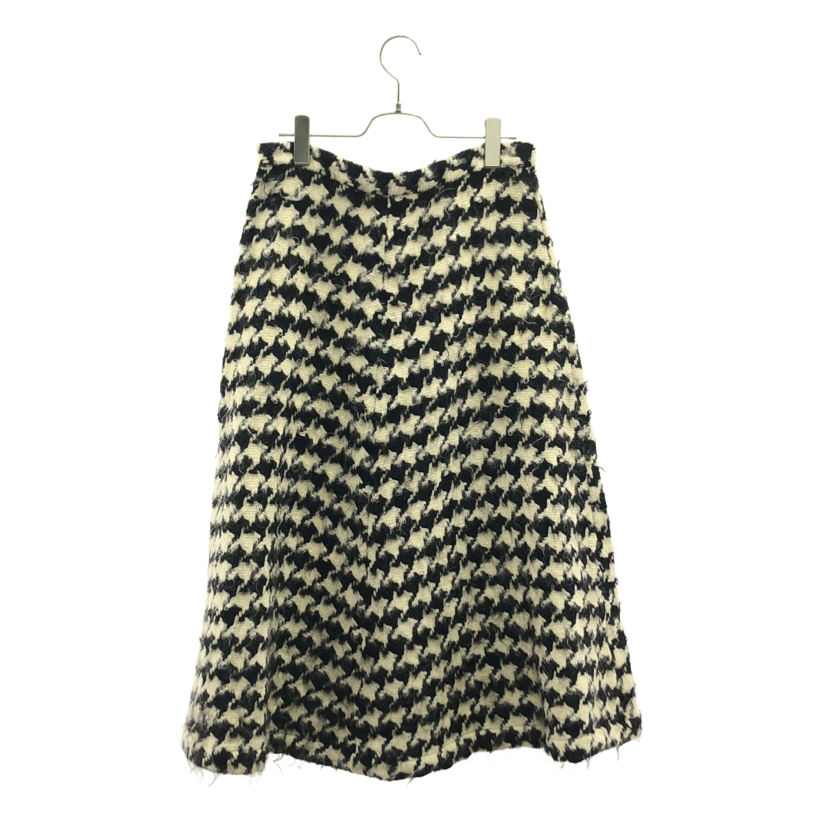 COMME des GARCONS COMME des GARCONS / コムコム | 千鳥格子 モヘア混 フレア ロングスカート | M | レディース