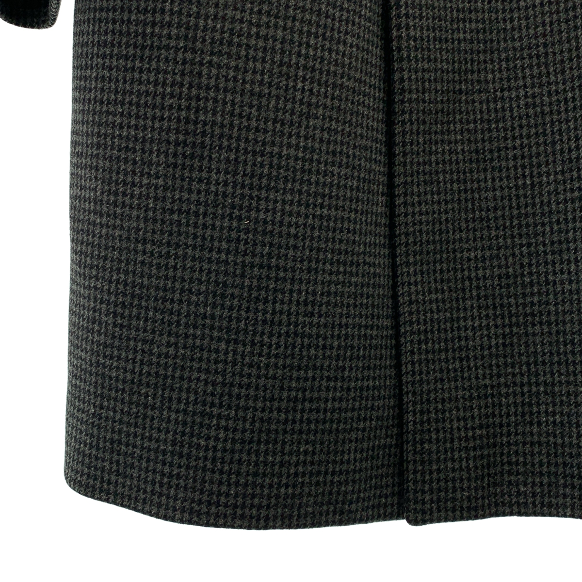 HELMUT LANG / ヘルムートラング | 1990s | 本人期 ウールツイード 千鳥格子柄 ダブル チェスターコート | 46 | メンズ