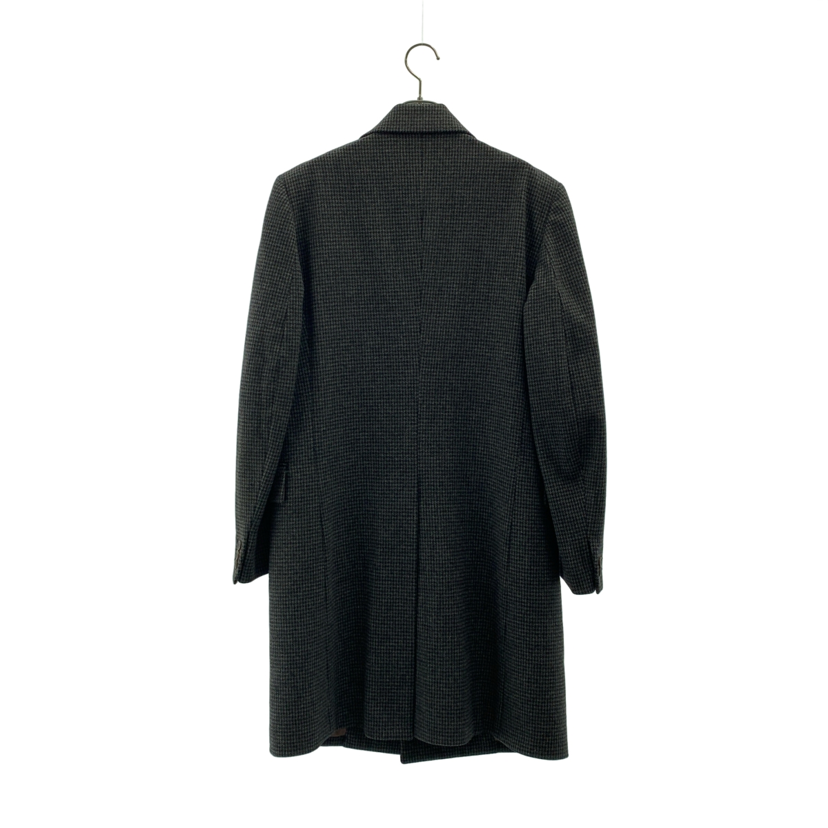 HELMUT LANG / ヘルムートラング | 1990s | 本人期 ウールツイード 千鳥格子柄 ダブル チェスターコート | 46 | メンズ