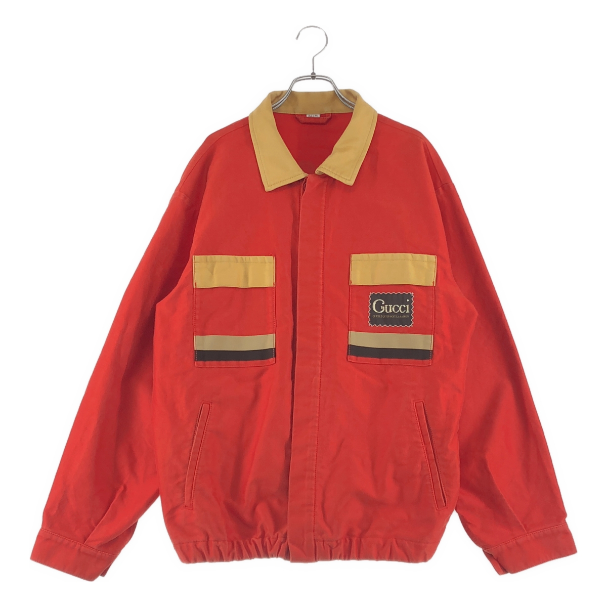 GUCCI / グッチ | 2020SS | コットン ロゴ カラーブロック ジャケット | 48 | メンズ