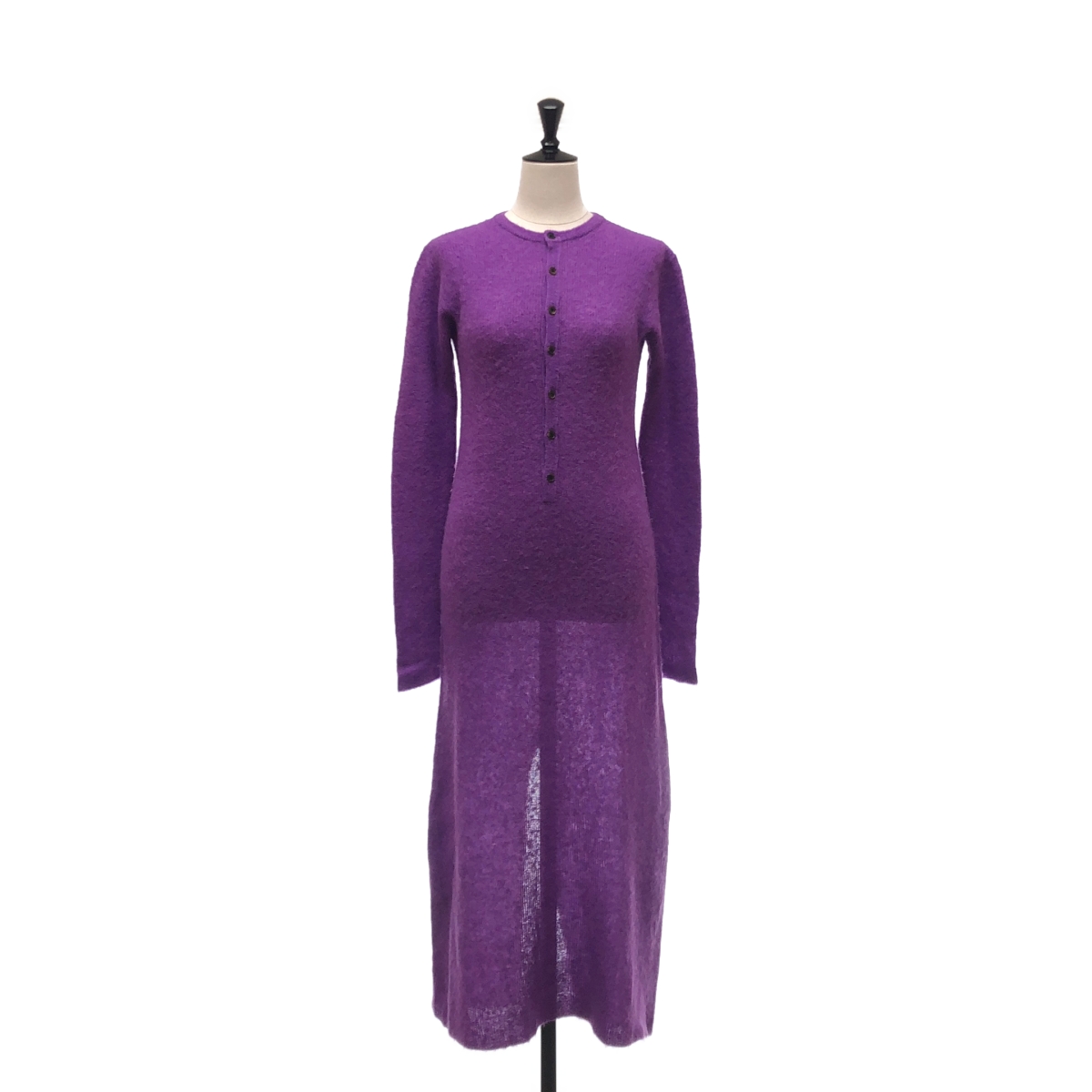 AURALEE / オーラリー | 2024AW | BABY SURI ALPACA SHEER KNIT ONE-PIECE アルパカ ニット ワンピース | 1 | レディース