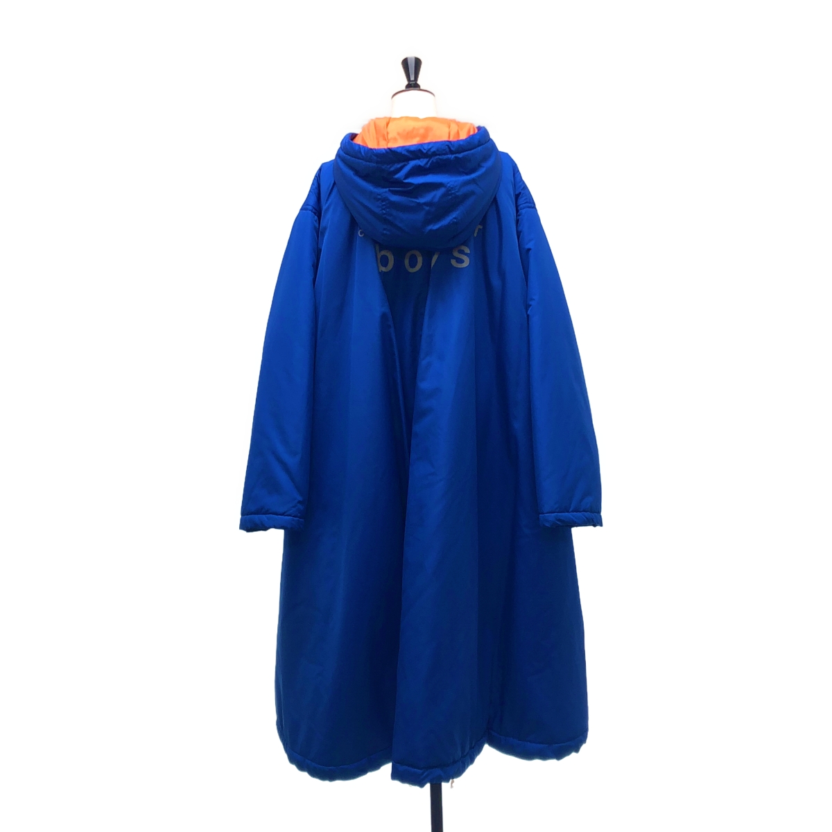 COMME des GARCONS SHIRT BOY / コムデギャルソンシャツボーイ | 中綿 バックロゴ オーバーシルエット ドローストリング アノラック フーディ | M | レディース