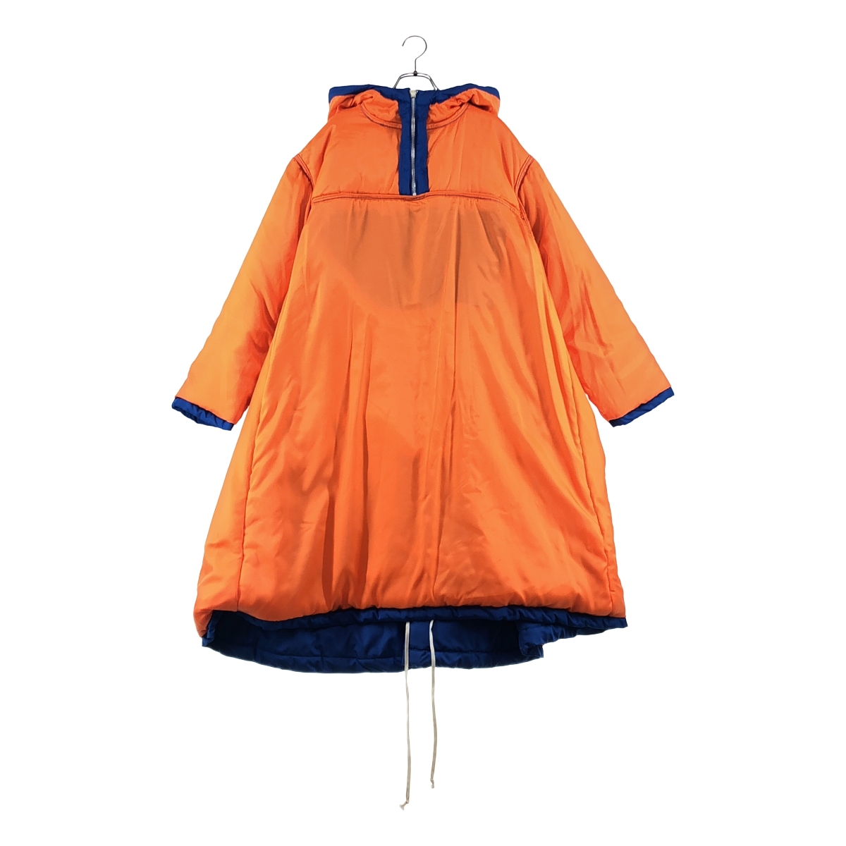 COMME des GARCONS SHIRT BOY / コムデギャルソンシャツボーイ | 中綿 バックロゴ オーバーシルエット ドローストリング アノラック フーディ | M | レディース