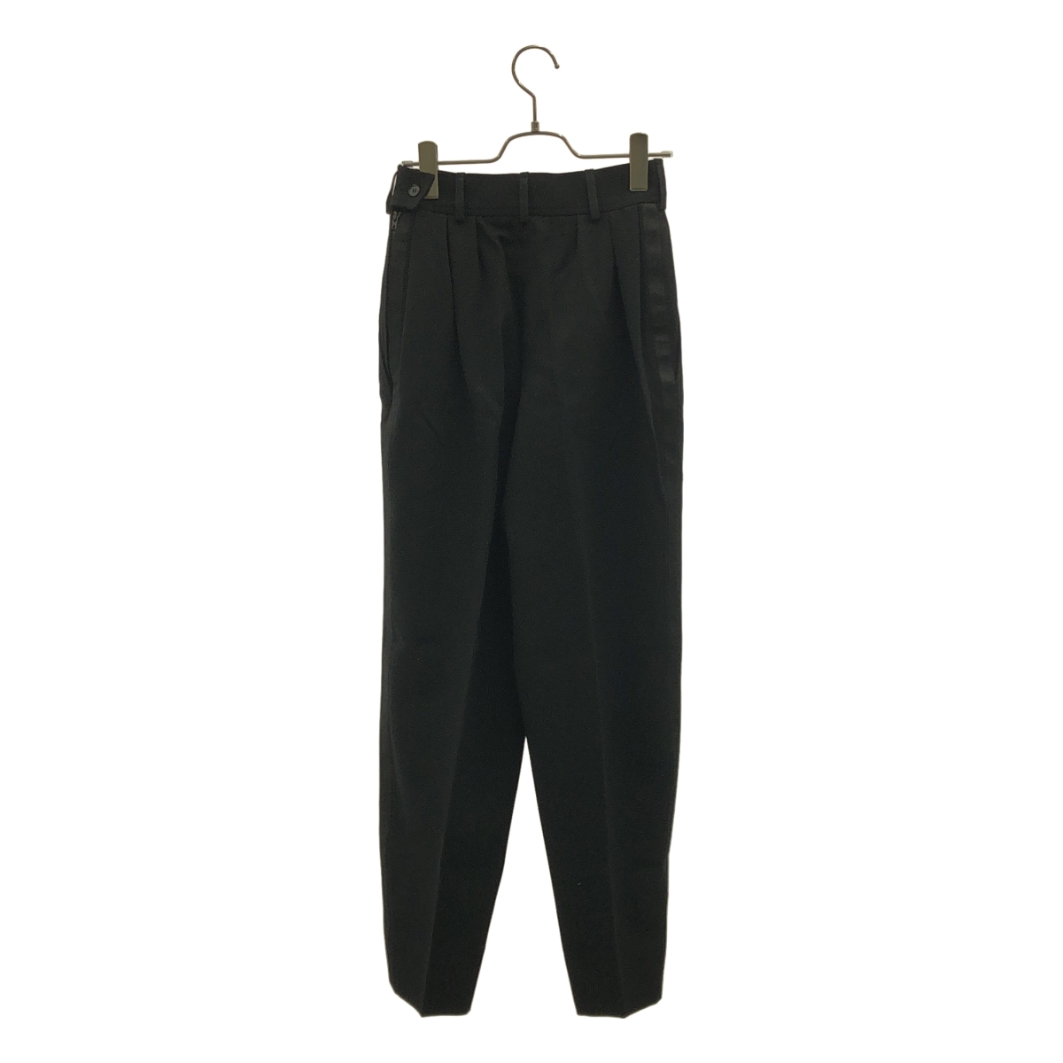 YVES SAINT LAURENT rive gauche / イヴサンローランリヴゴーシュ | ウール サイドライン タック パンツ | M | レディース