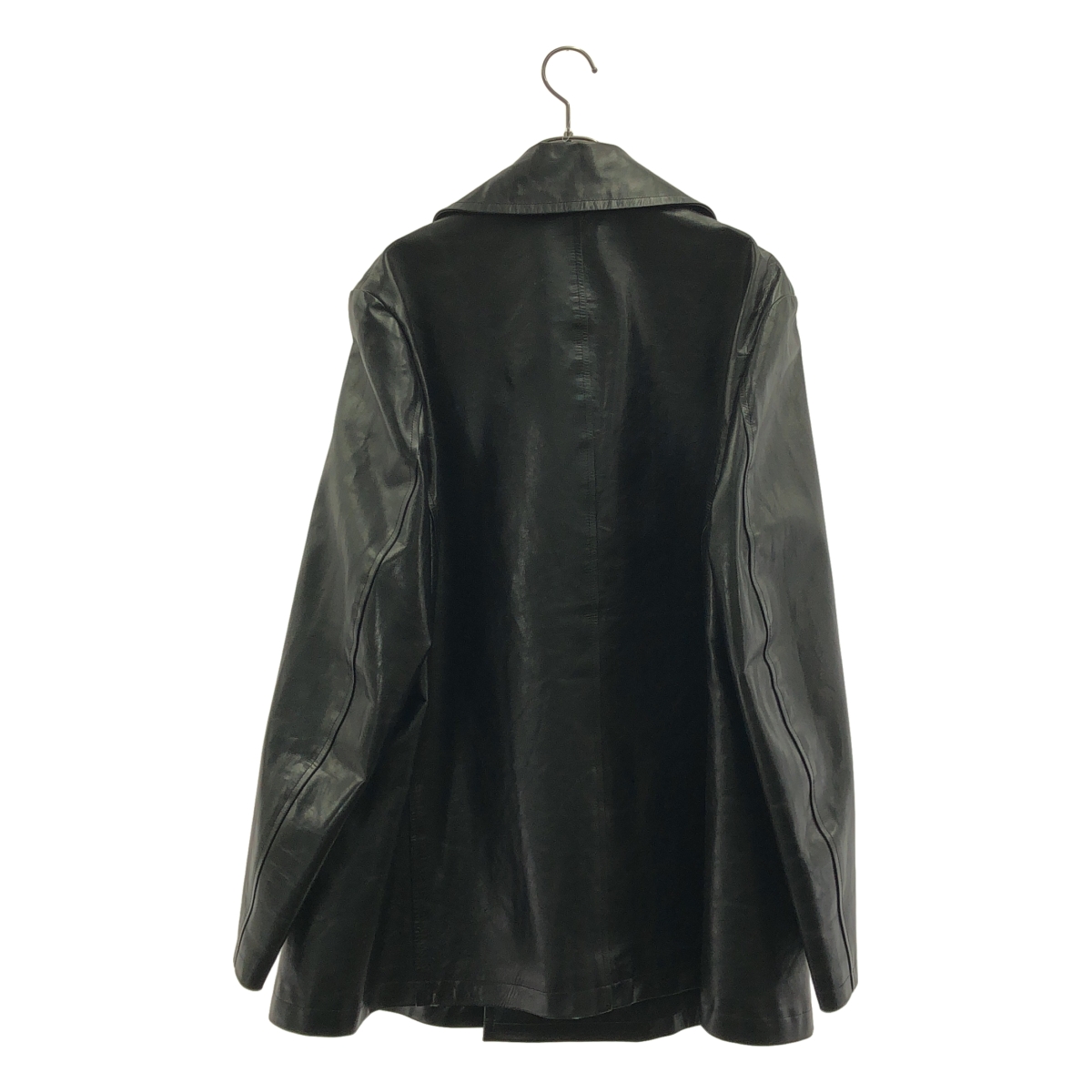 YOHJI YAMAMOTO POUR HOMME / ヨウジヤマモトプールオム | カウレザー ダブルコート / 牛革 | M | メンズ