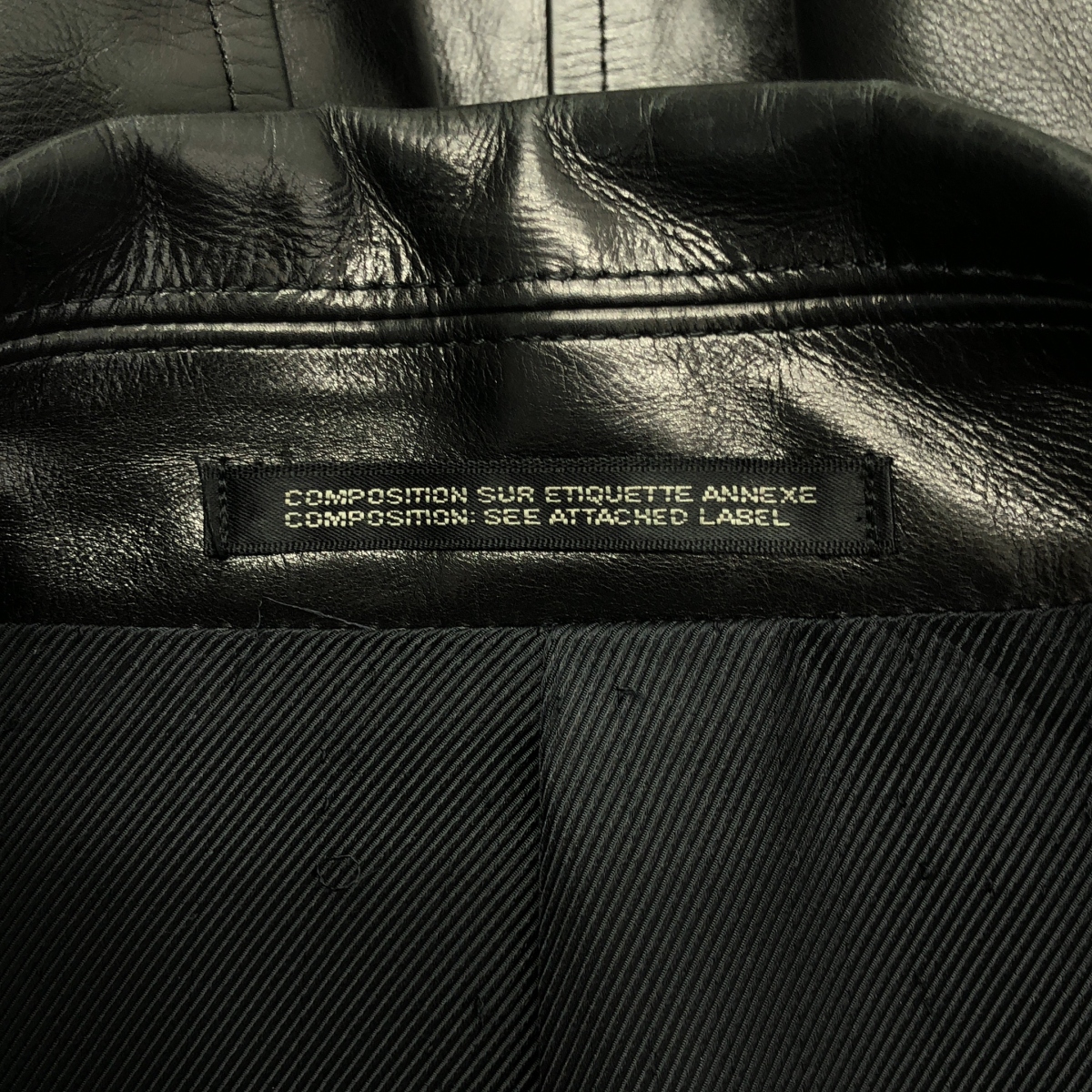 YOHJI YAMAMOTO POUR HOMME / ヨウジヤマモトプールオム | カウレザー ダブルコート / 牛革 | M | メンズ