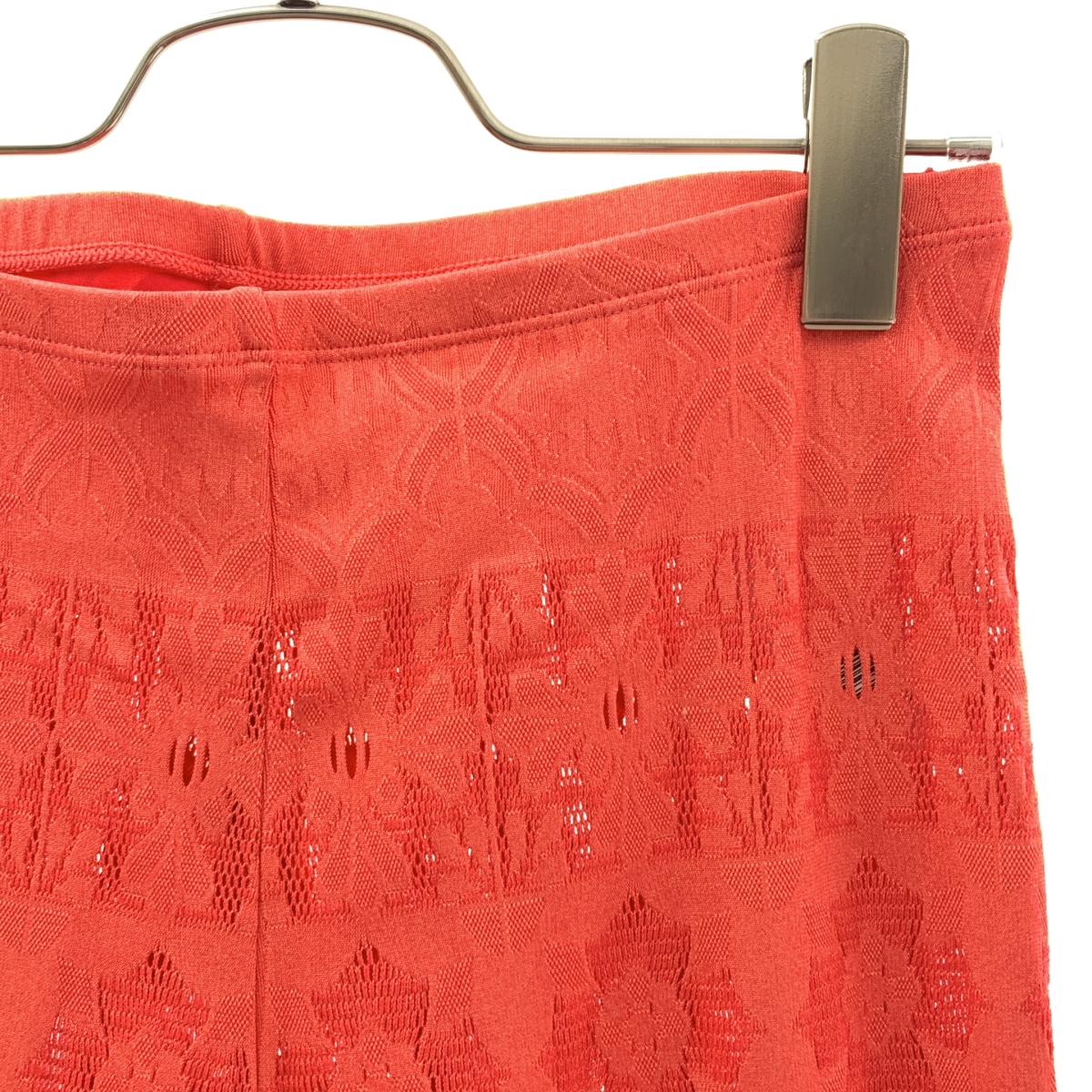 PLEATS PLEASE ISSEY MIYAKE / プリーツプリーズイッセイミヤケ | フラワー ニット フリンジ ウエストゴム イージー パンツ | 3 | レディース