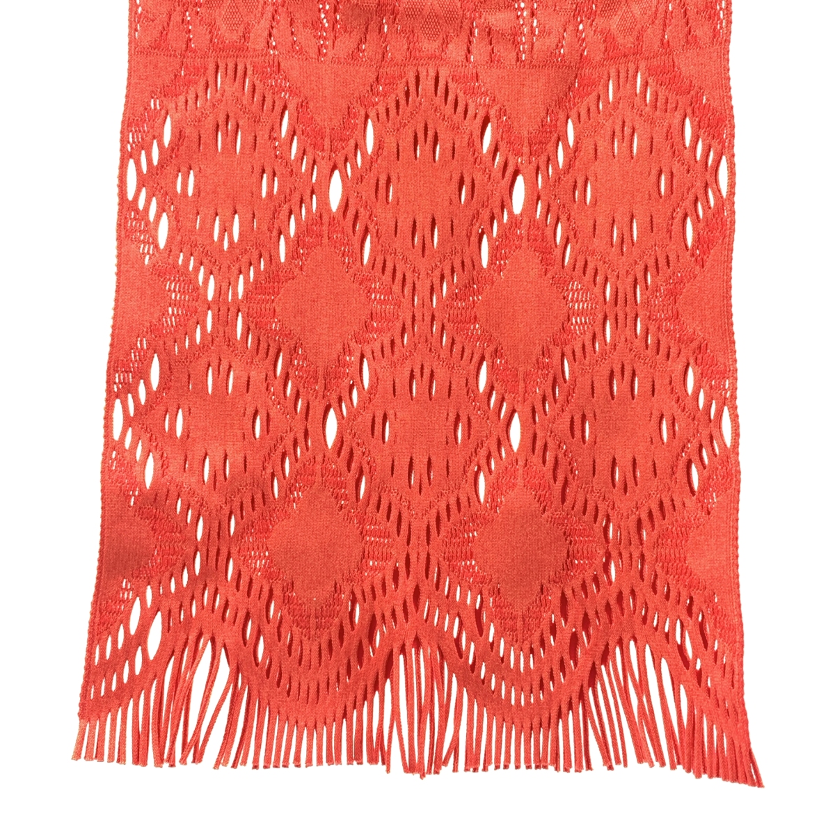 PLEATS PLEASE ISSEY MIYAKE / プリーツプリーズイッセイミヤケ | フラワー ニット フリンジ ウエストゴム イージー パンツ | 3 | レディース