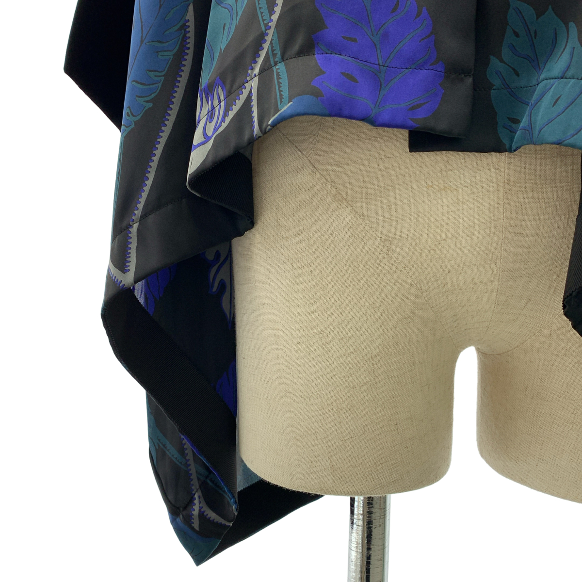 sacai / サカイ | 2020SS | × SUN SURF / サンサーフ Monstera / 総柄 異素材 切替 オーバーシルエット シャツ ブラウス | 2 | レディース