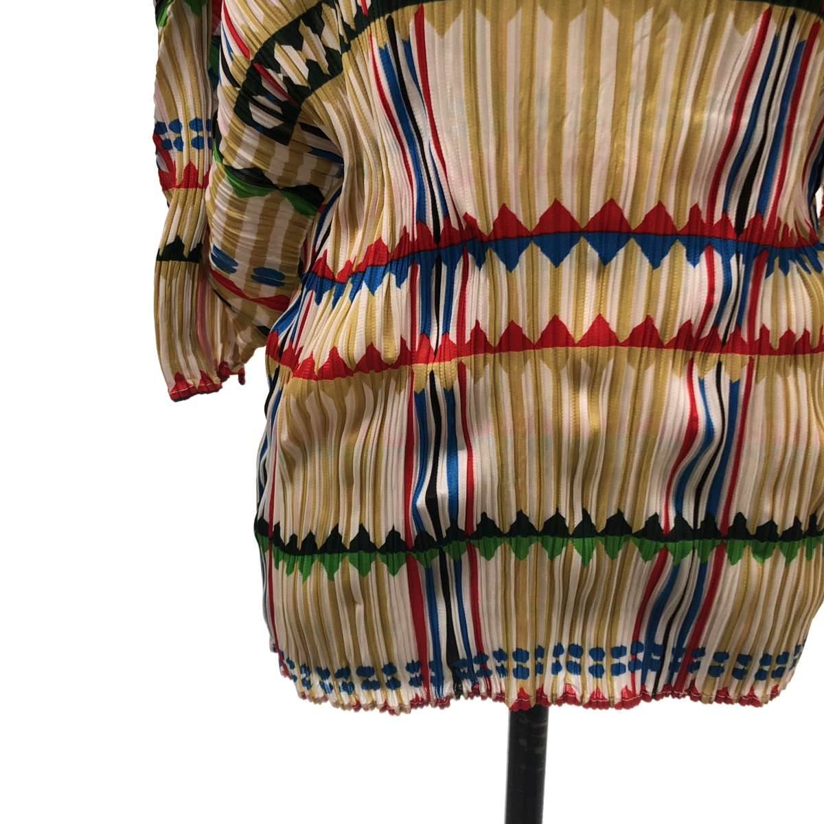 PLEATS PLEASE ISSEY MIYAKE / プリーツプリーズイッセイミヤケ | 総柄 オーバーシルエット ハイネック トップス | 3 | レディース