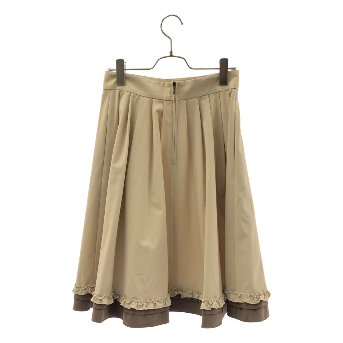 FOXEY NEW YORK / フォクシーニューヨーク | ストレッチ フリル フレアスカート | 40 | レディース