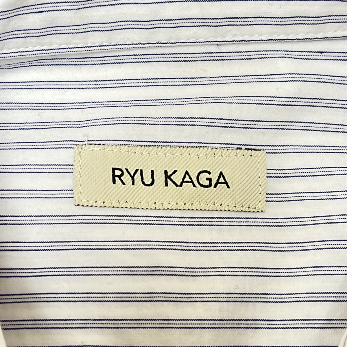 RYU KAGA / リュウ カガ | コットン ストライプ シャツ ワンピース | 36 | レディース