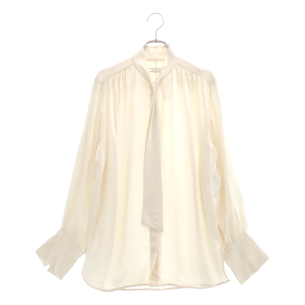 BEIGE， / ベイジ | キュプラ ボウタイシャツ | 2 | レディース