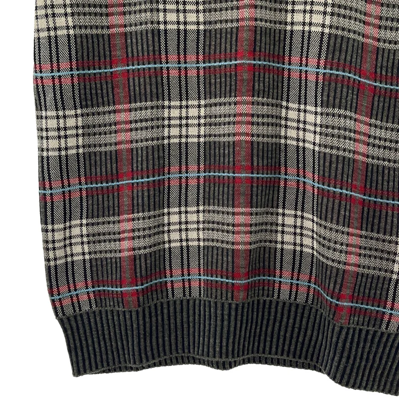 COMME des GARCONS HOMME / コムデギャルソンオム | 2012AW | ウール コットン チェック ニットベスト | L | メンズ