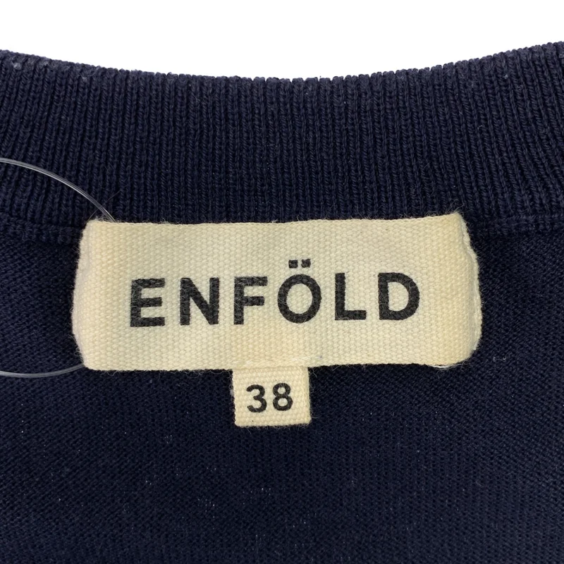 ENFOLD / エンフォルド | シルク コットン クルーネック ニット セーター | 38 | レディース