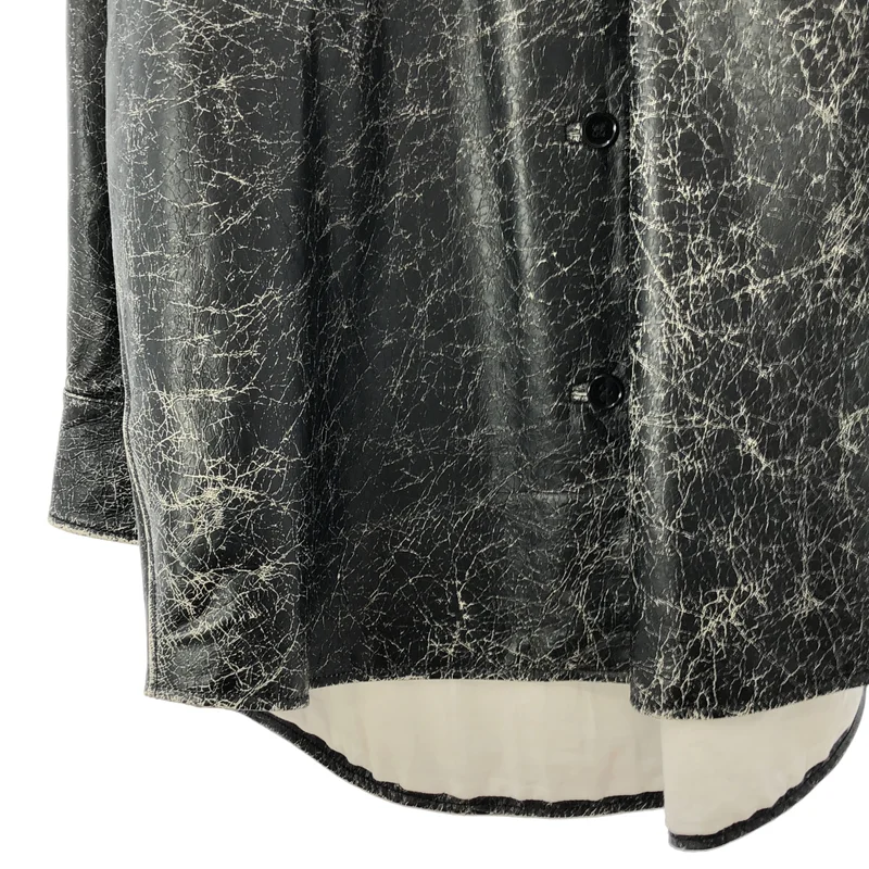 MM6 Maison Margiela / エムエムシックスメゾンマルジェラ | ブロークン レザー コート S32AM0282 | 42 | レディース