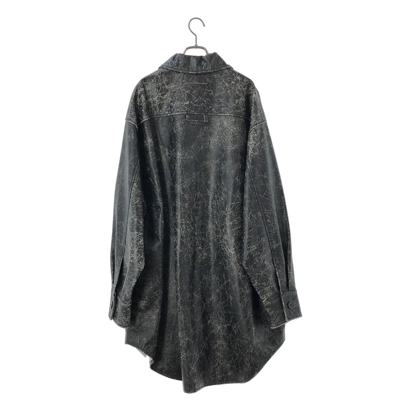 MM6 Maison Margiela / エムエムシックスメゾンマルジェラ | ブロークン レザー コート S32AM0282 | 42 | レディース