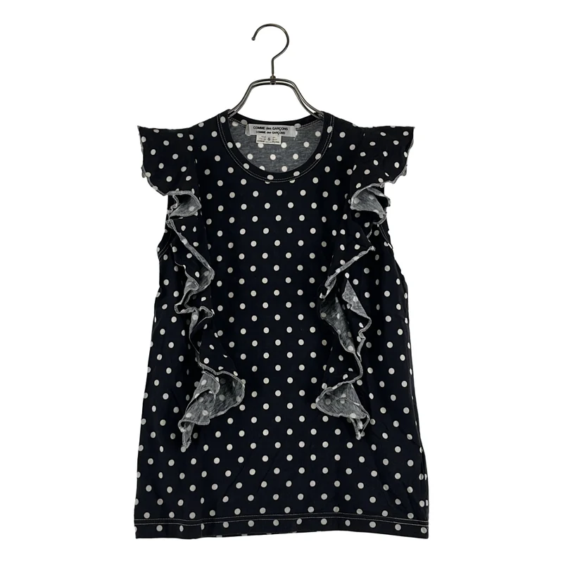 COMME des GARCONS COMME des GARCONS / コムコム | 2009SS | ドット フリルデザイン ノースリーブ カットソー | S | レディース