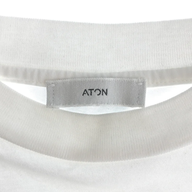 ATON / エイトン | コットン クルーネック カットソー | 2 | レディース