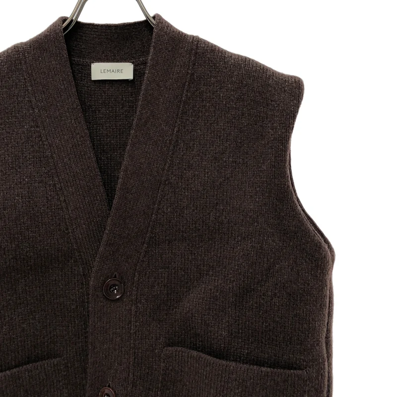 LEMAIRE / ルメール | MAXI SLEEVELESS CARDIGAN ニット ベスト | XS | レディース