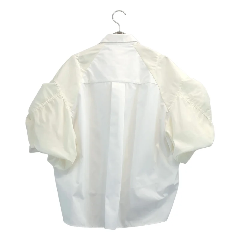 sacai / サカイ | 異素材切替 MA-1 シャツ | 3 | レディース