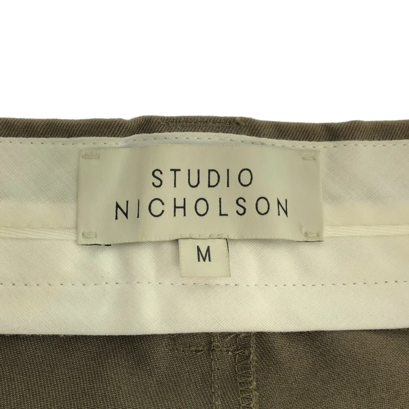 Studio Nicholson / スタジオニコルソン | モールスキン 1タック ワイドパンツ | M | メンズ